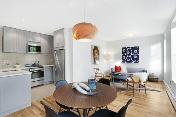Open plan apartment in Brooklyn